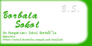 borbala sokol business card